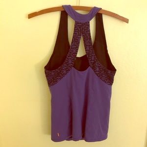 Lucy athletic tank - purple and black